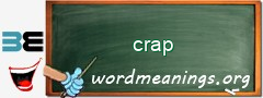 WordMeaning blackboard for crap